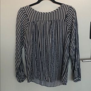 LOFT Blue Long Sleeve Top
